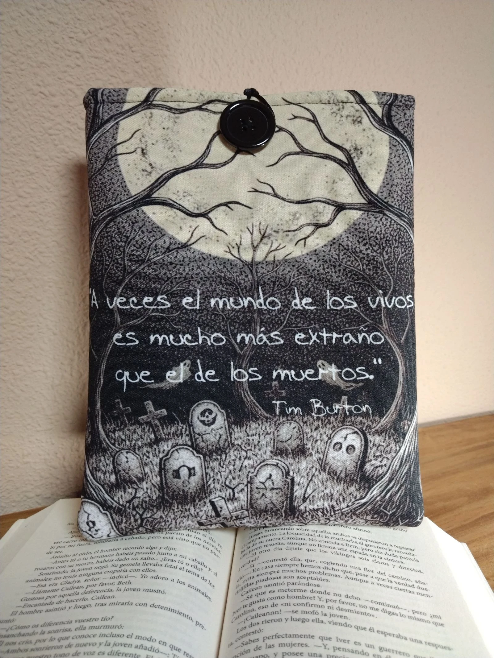 Gewatteerd literair hoesje - Jack Skellington - Handgemaakt – photo 2